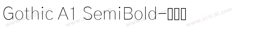 Gothic A1 SemiBold字体转换